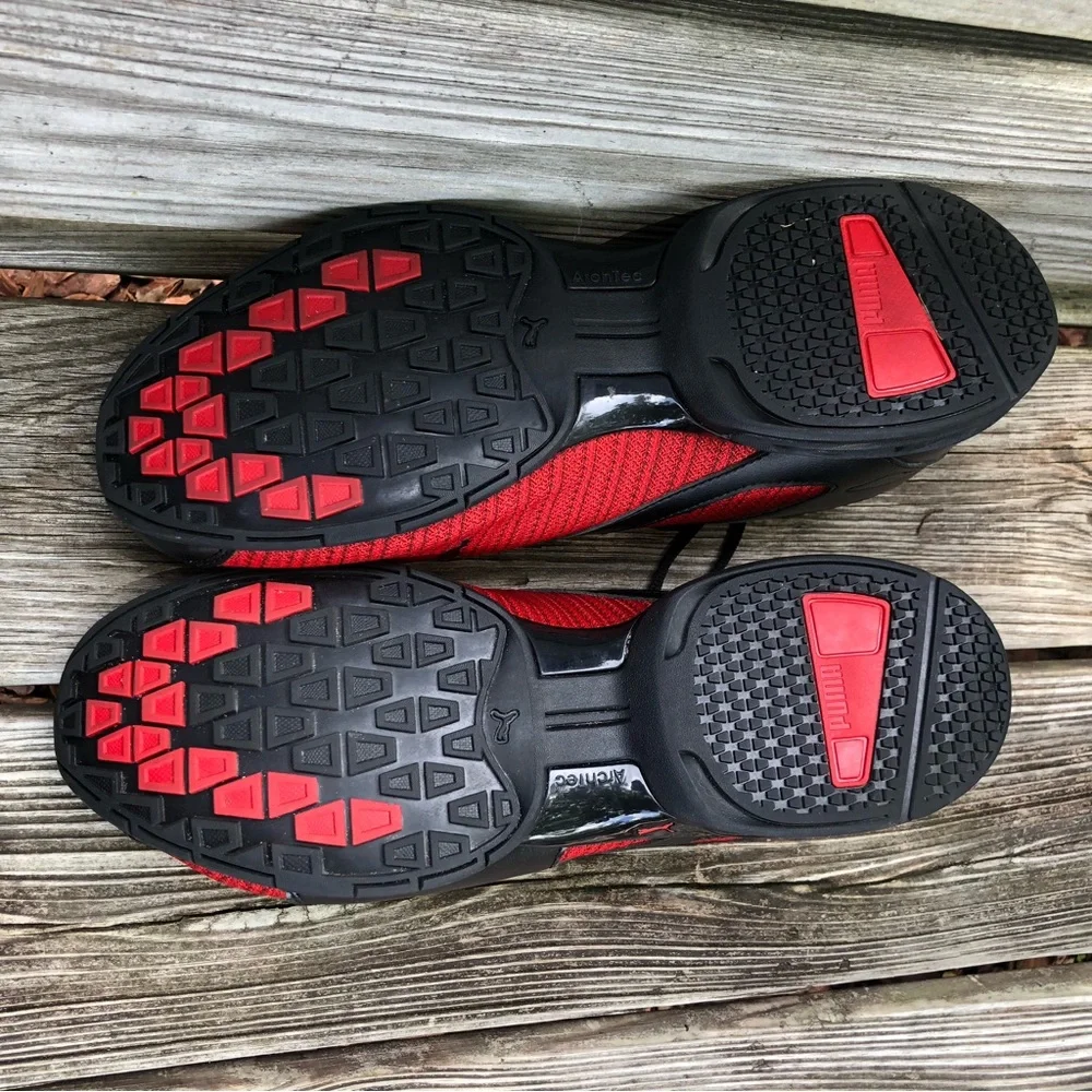 Puma men’s Tazon 6 Ridge sneakers black/red 12 - Picture 3 of 3